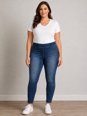 Style & Co Women’s XXL Pull-On Denim Jeggings Blue Stretch Skinny